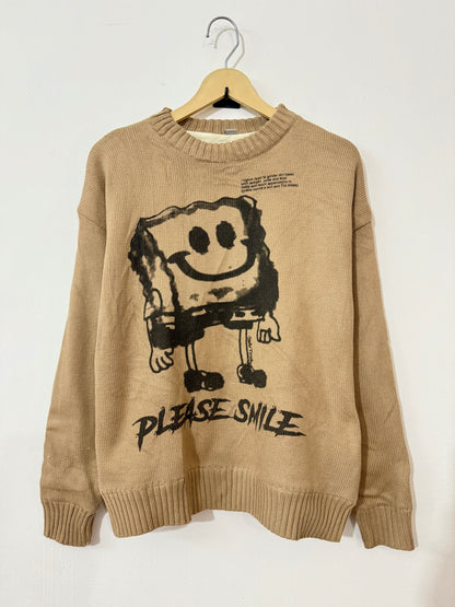 Please Smile  Woolen Sweater