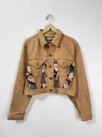 Customised tapestry patch Denim Jacket