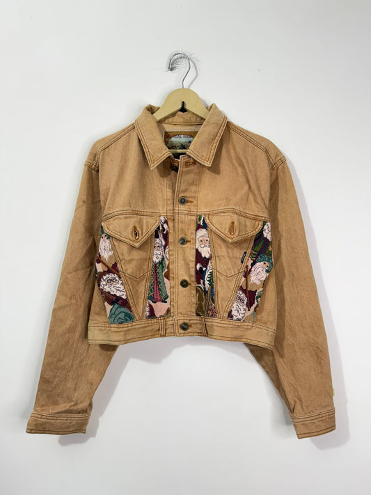 Customised tapestry patch Denim Jacket
