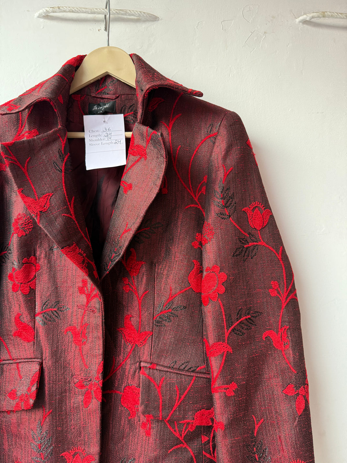 Long Jacquard vintage Jacket