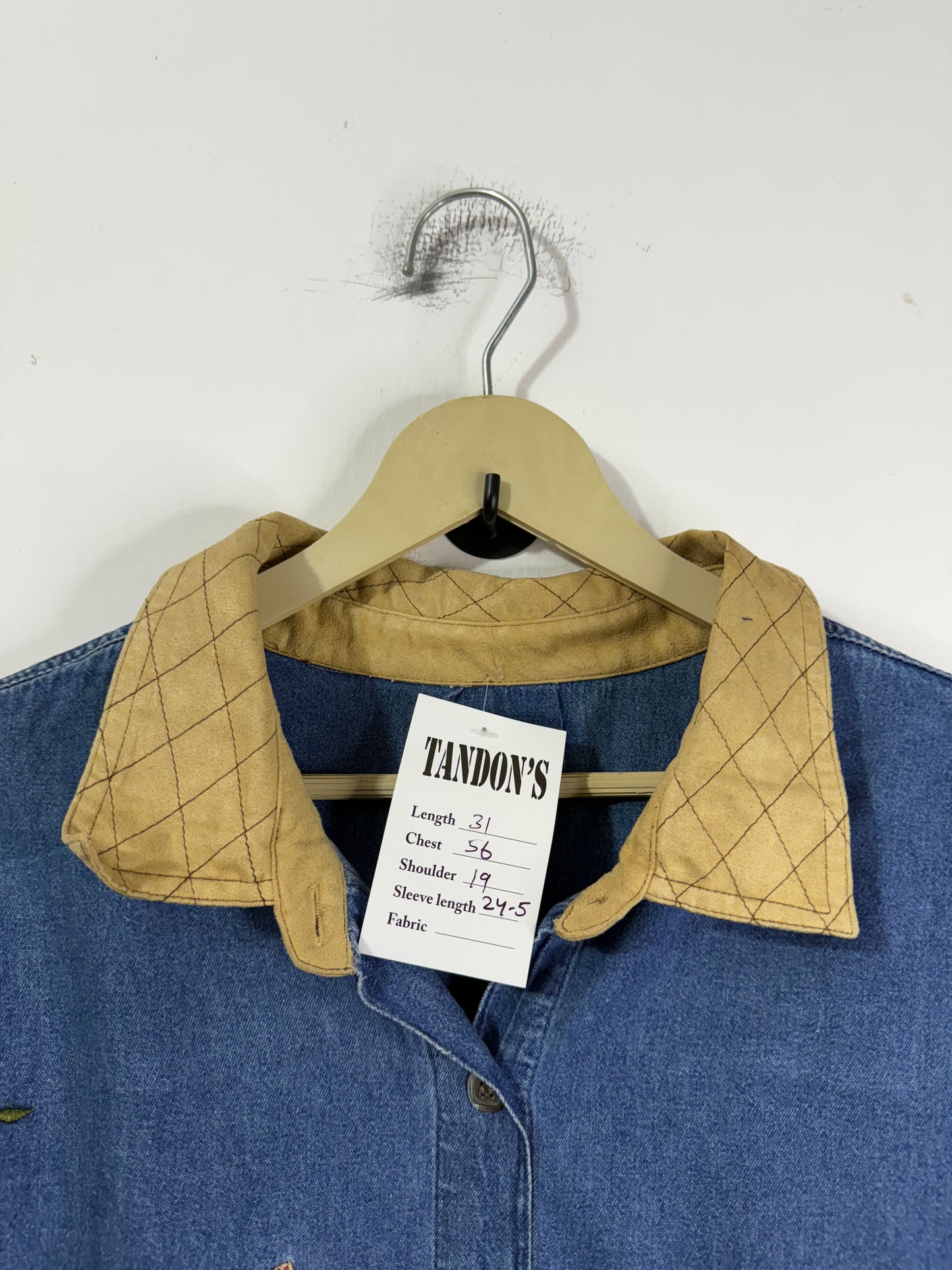 Embroidered Denim Shirt