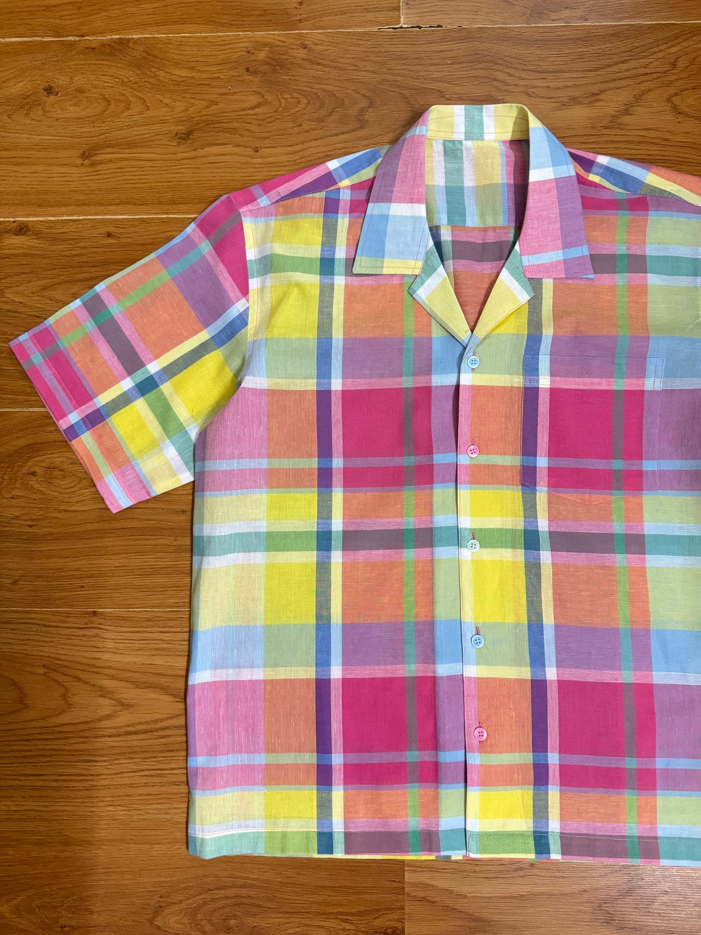 Rainbow Check 100% Cotton shirt
