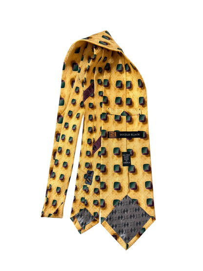 Double Black Vintage Silk Tie
