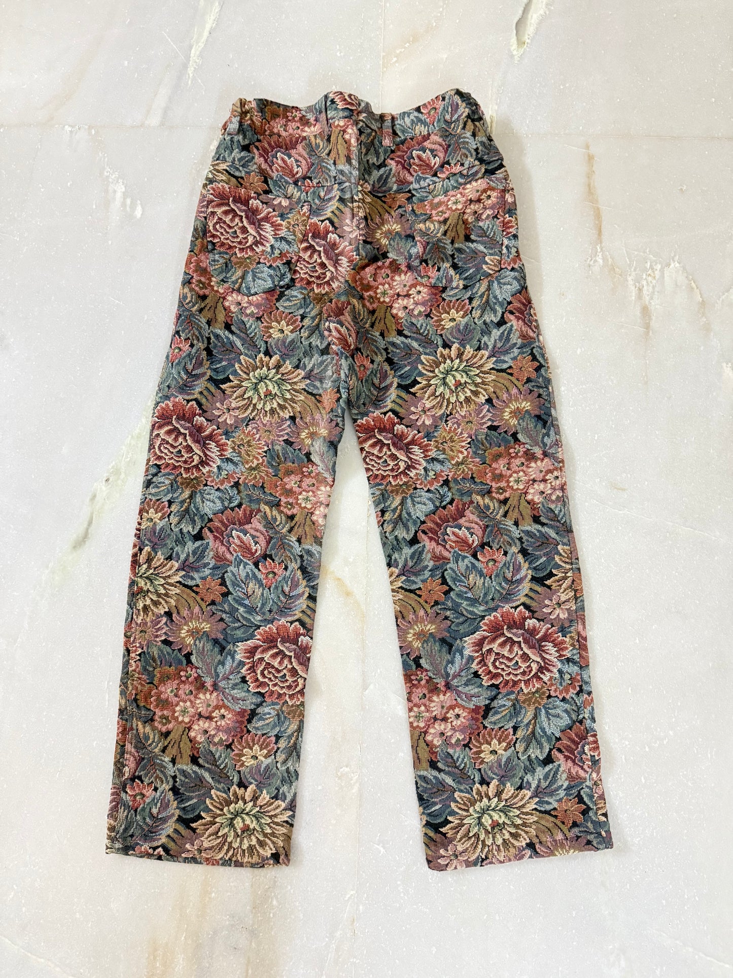 Handmade pants from vintage Italian curtain