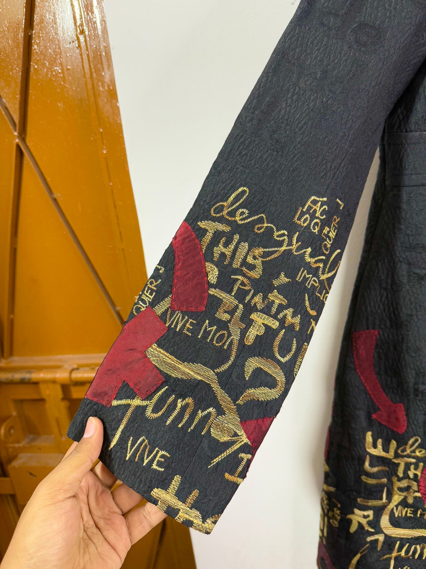 Embossed Embroidered Vintage Jacket