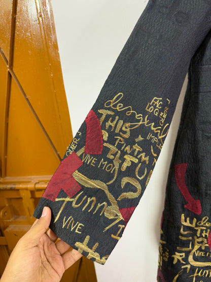 Embossed Embroidered Vintage Jacket