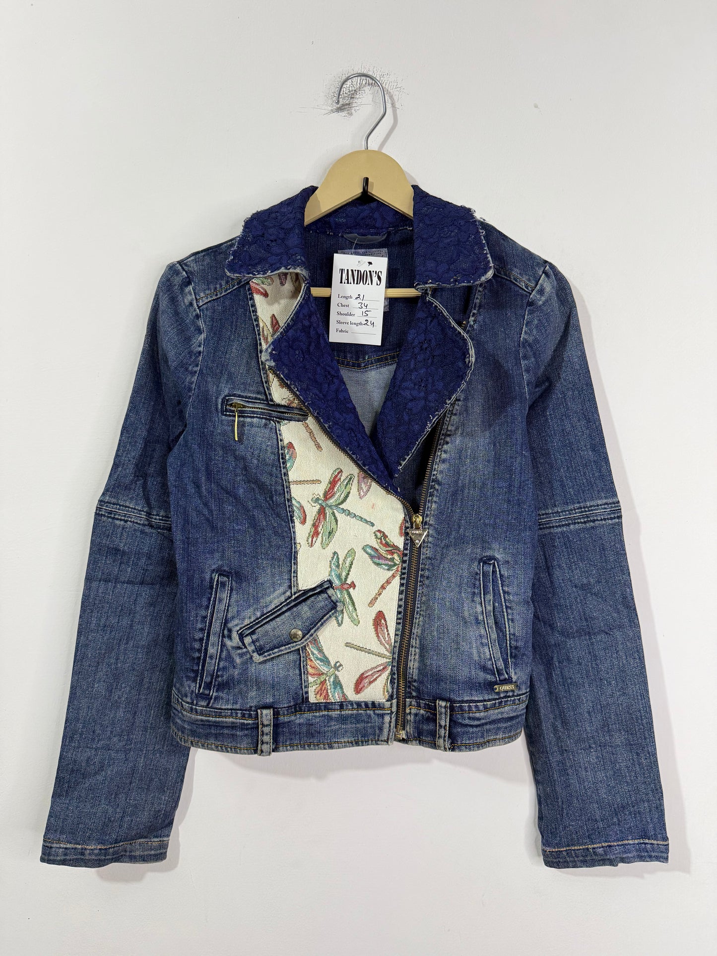 Customised Tapestry patch Denim Jacket