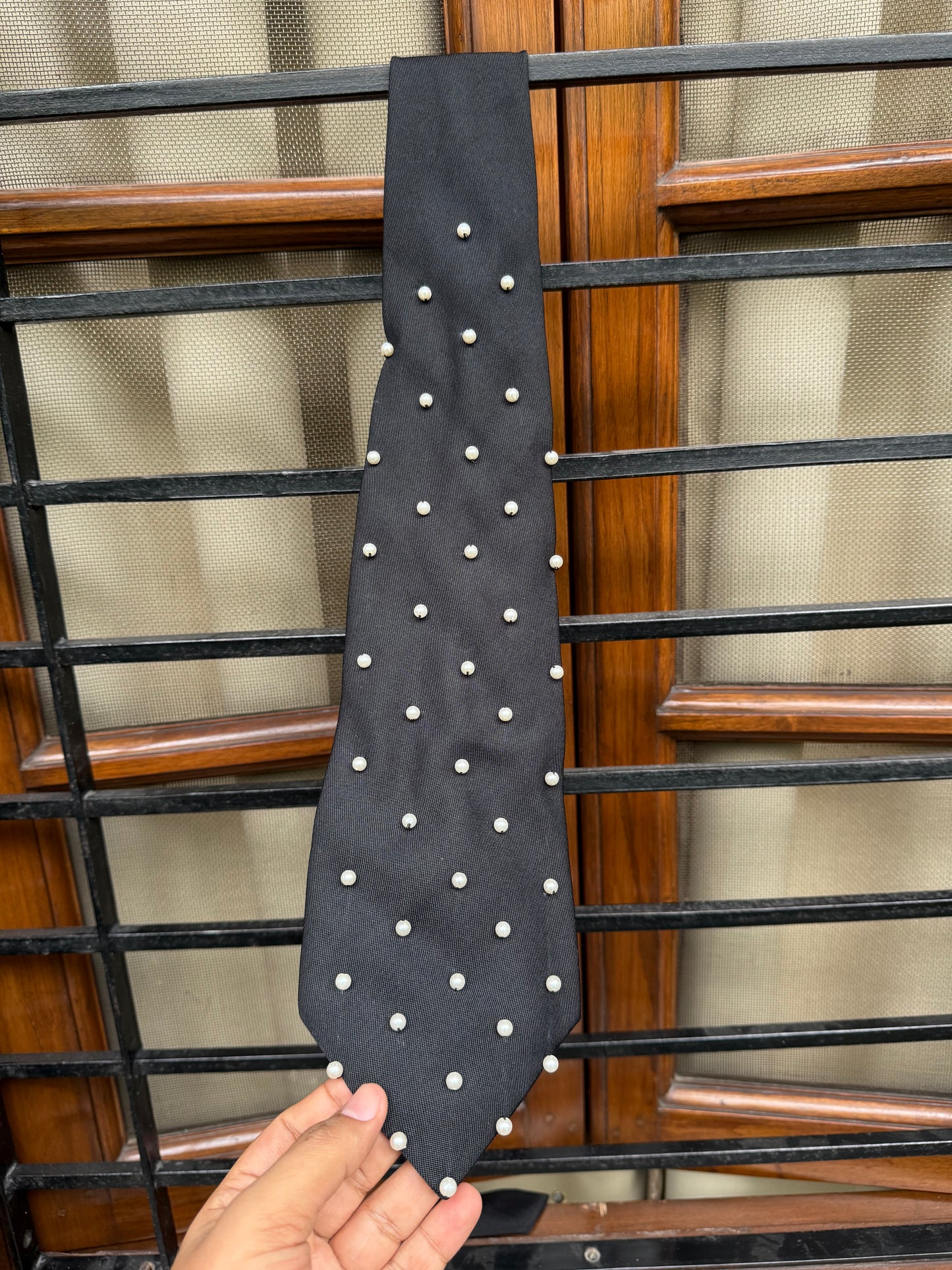 Pearl Handmade Vintage Silk Tie