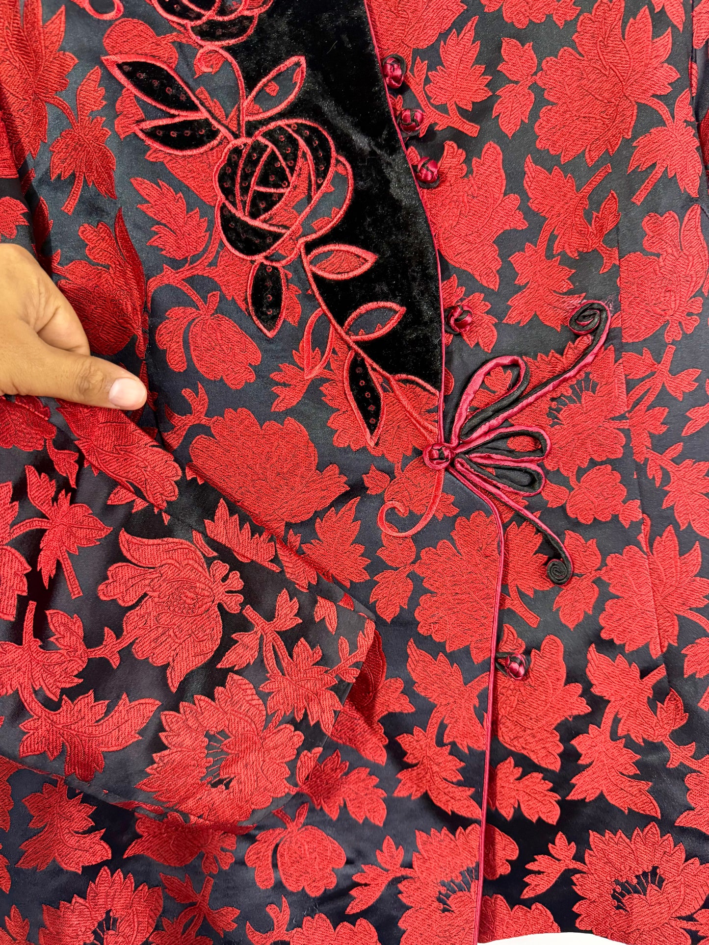 Velvet Embroidered Vintage Jacket