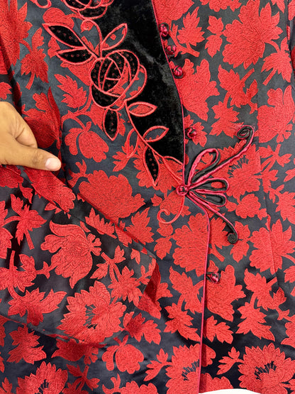 Velvet Embroidered Vintage Jacket