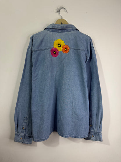 Embroidered Denim Shirt