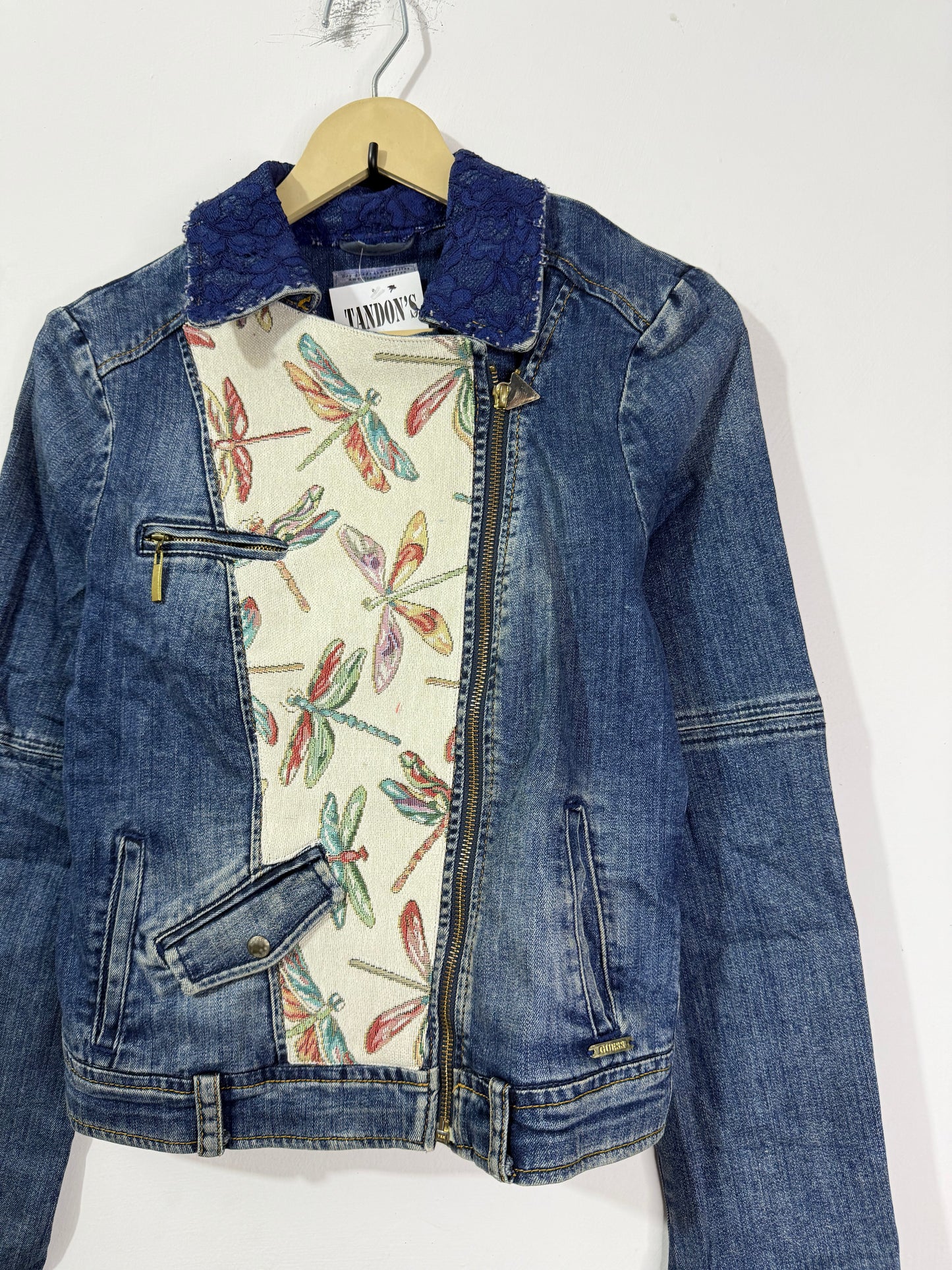 Customised Tapestry patch Denim Jacket
