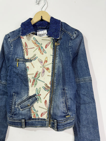 Customised Tapestry patch Denim Jacket