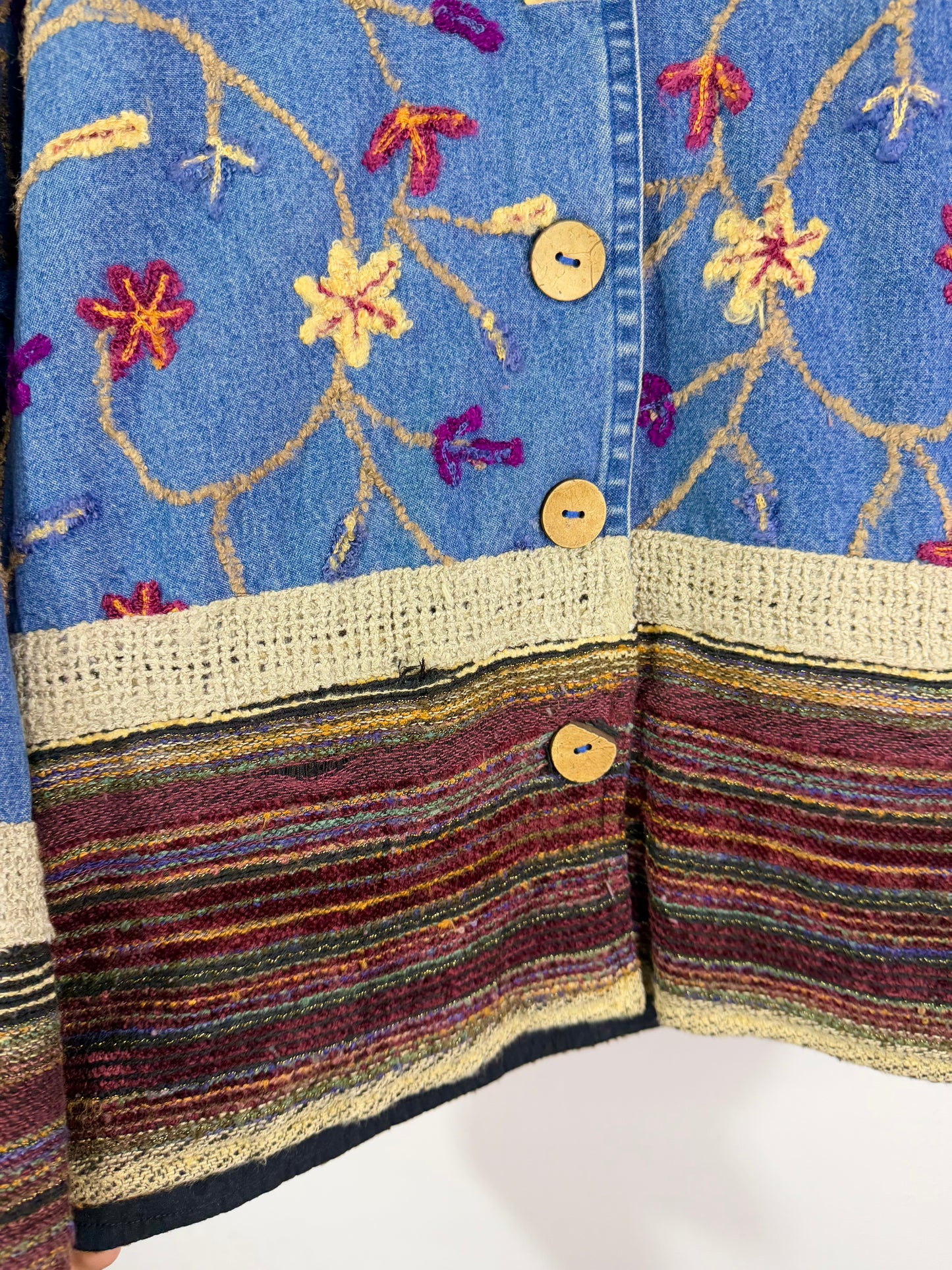 Denim Embroidered Vintage Jacket