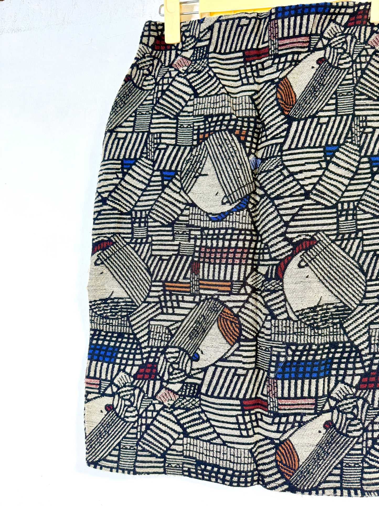 Abstract straight skirt