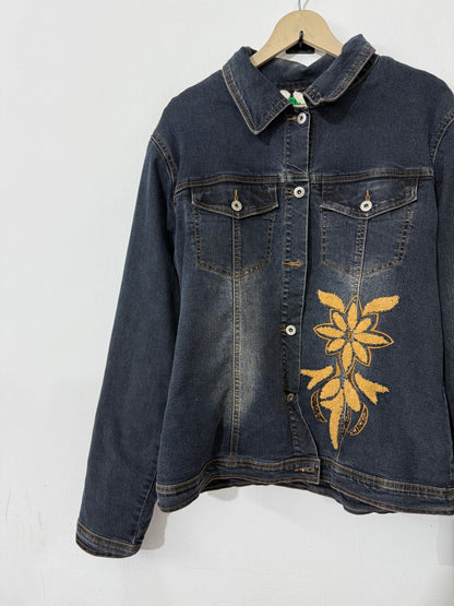 Reversible Denim Crochet Jacket