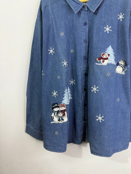 Penningtons Embroidered Denim Shirt