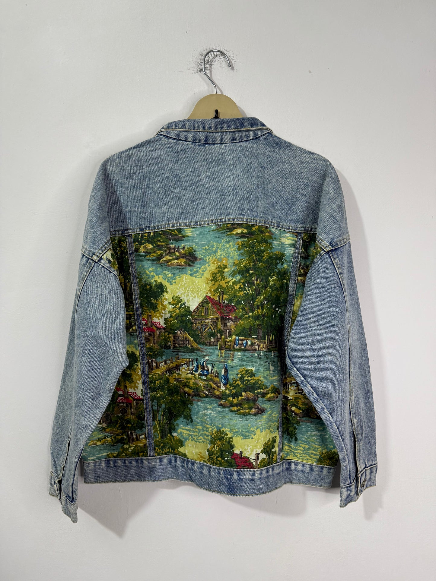 Customised tapestry patch Denim Jacket