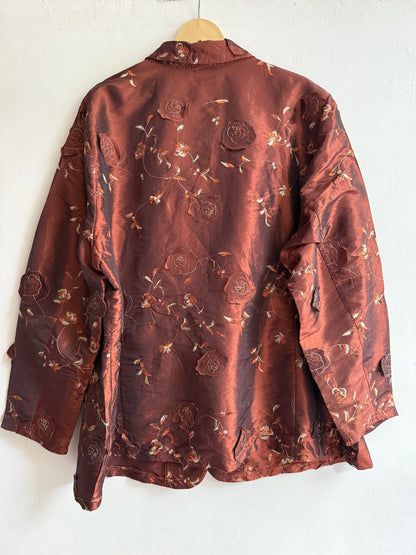 Ligra Silk Embroidered Jacket