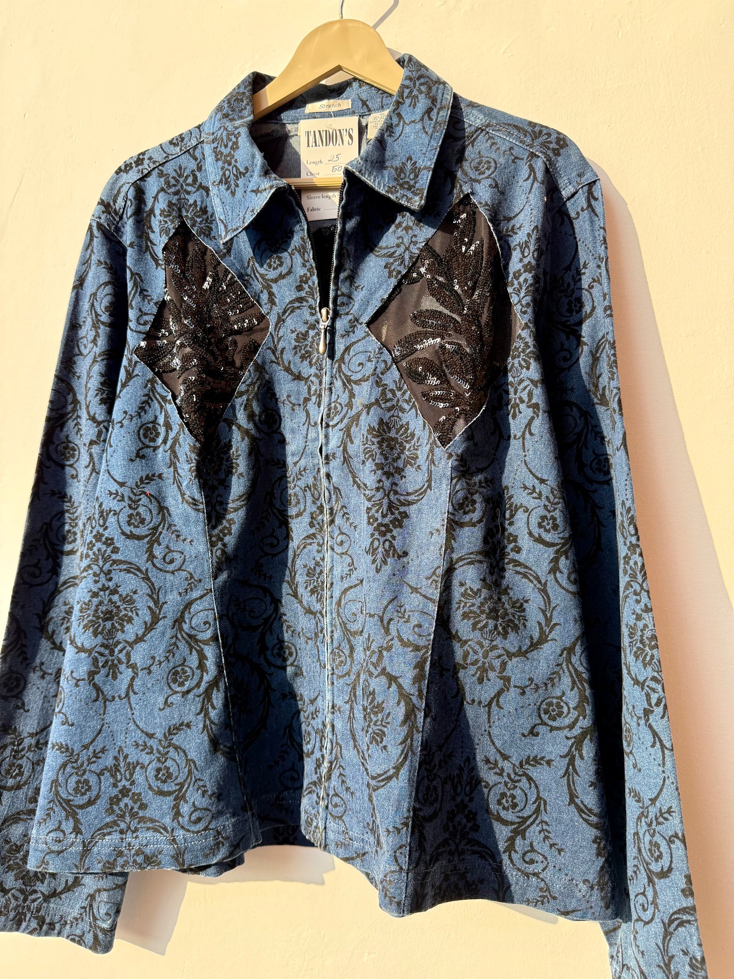 Cutwork patch Denim Jacket