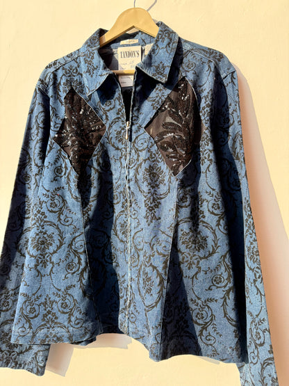 Cutwork patch Denim Jacket