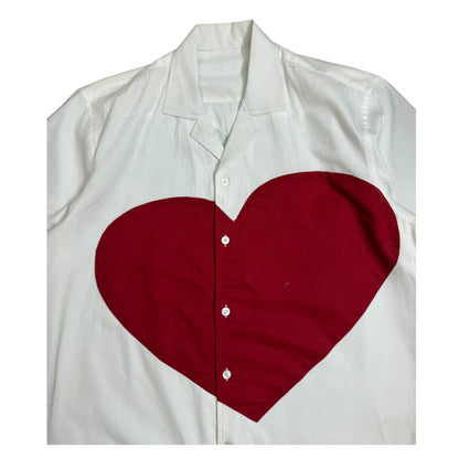 Red Heart Patch 100% Cotton Shirt