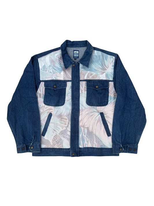 Upcycled Tapestry Denim Jacket