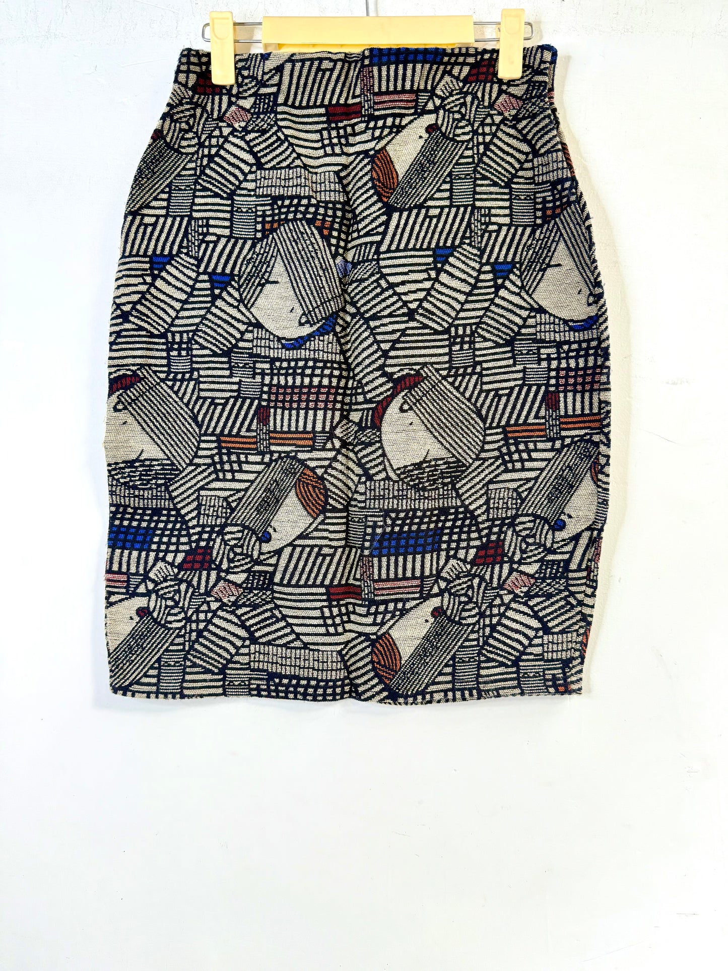 Abstract straight skirt