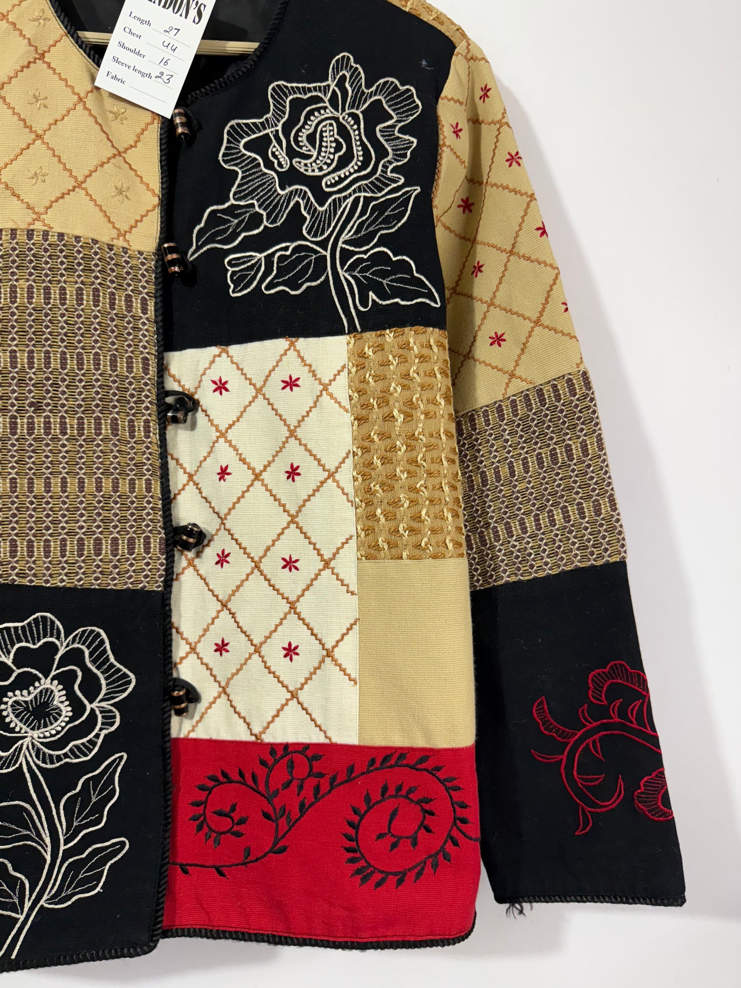 Patch Embroidered Vintage Jacket