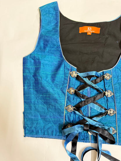 Blue Corset Top