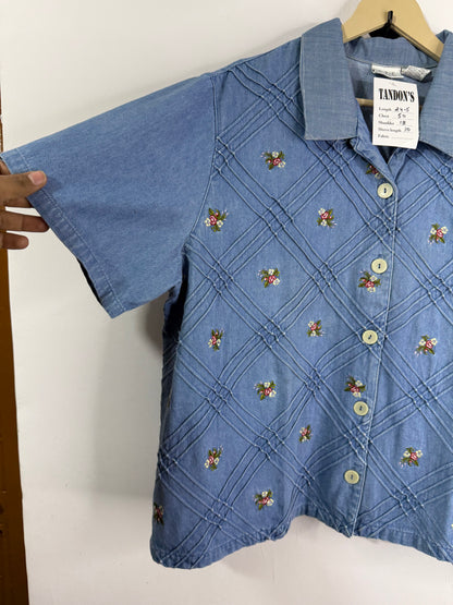 C.L.C Embroidered Denim Shirt