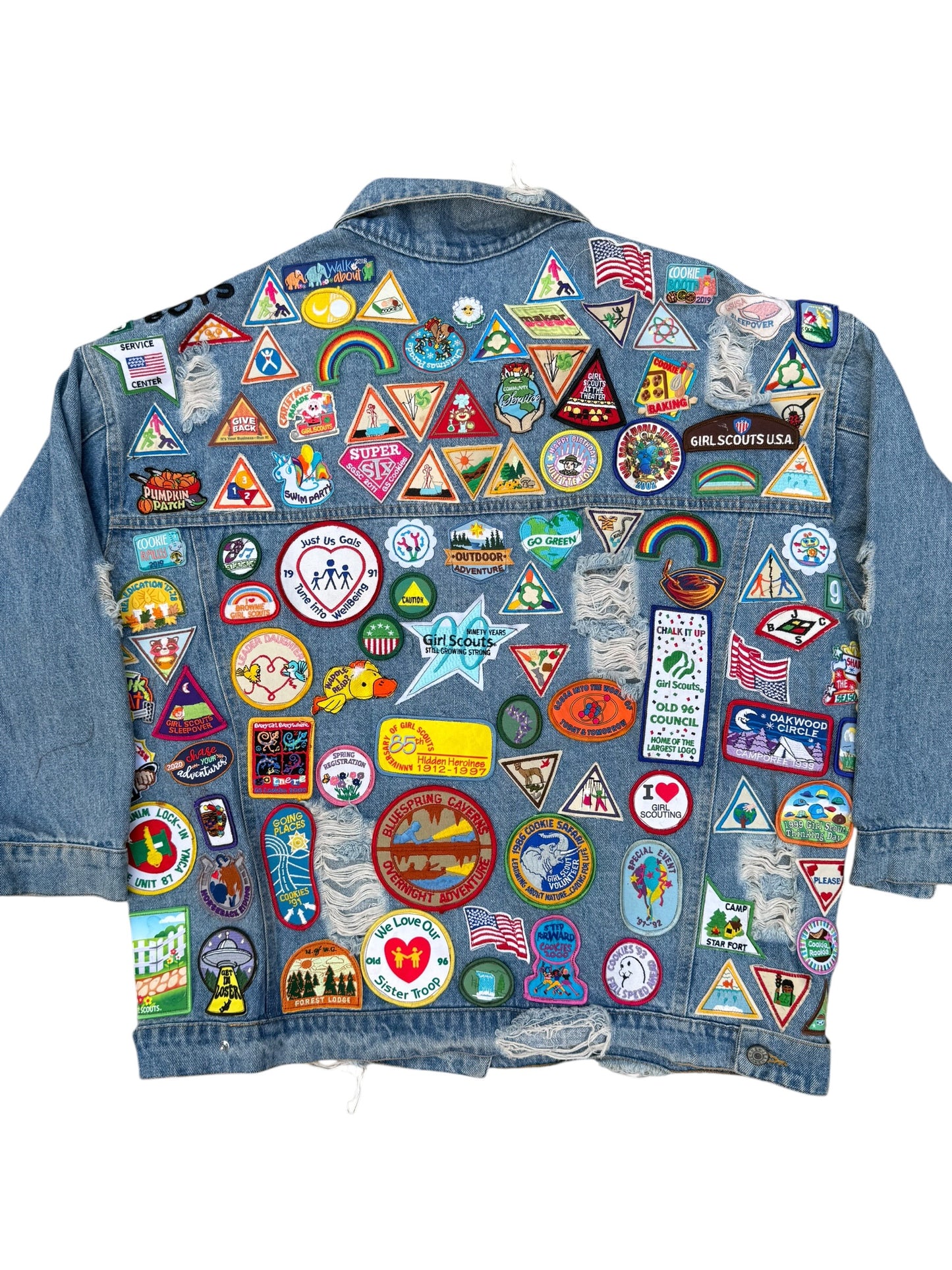 Upcycled patches Denim Jacket