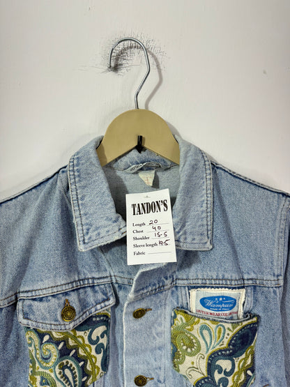 Customised tapestry patch Denim Jacket