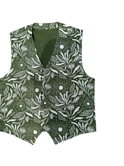 Moss Garden vest 100% Cotton