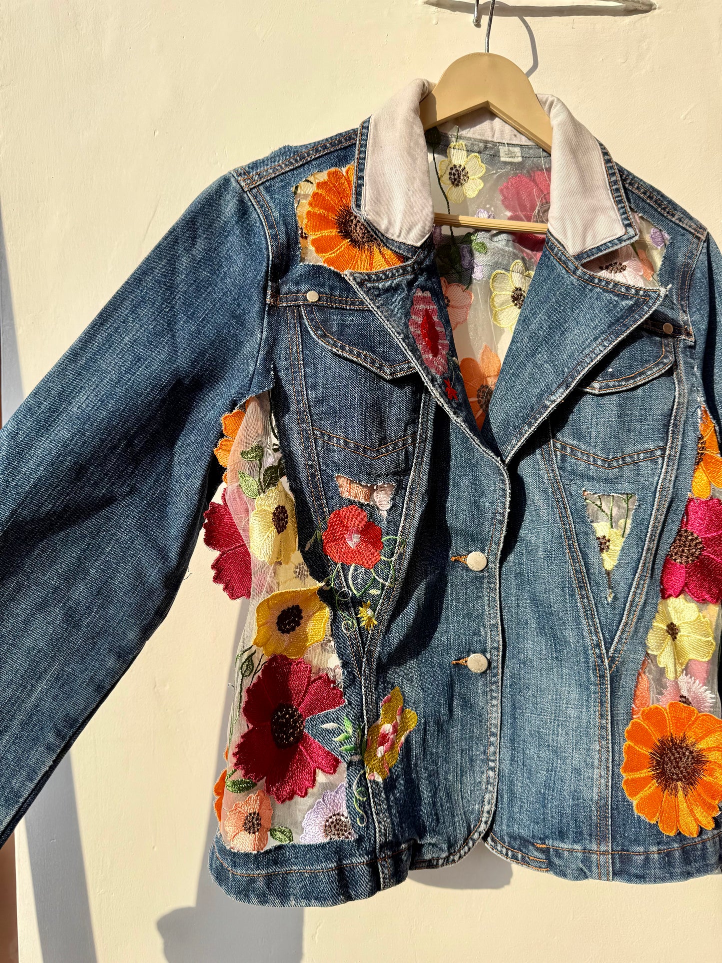 Customised cutwork Denim Jacket