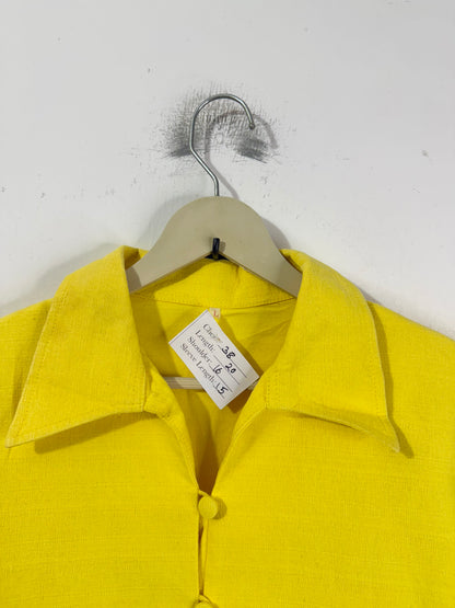 Yellow Embroidered vintage Jacket