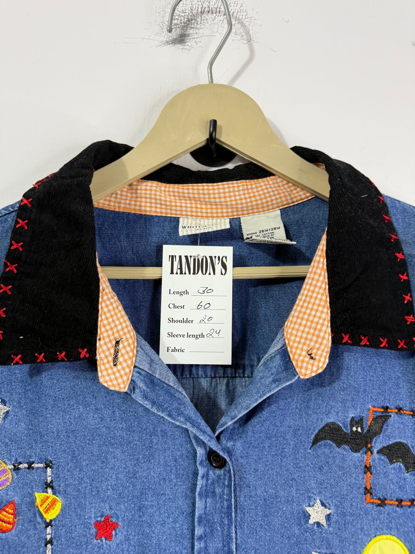 Embroidered Denim Shirt
