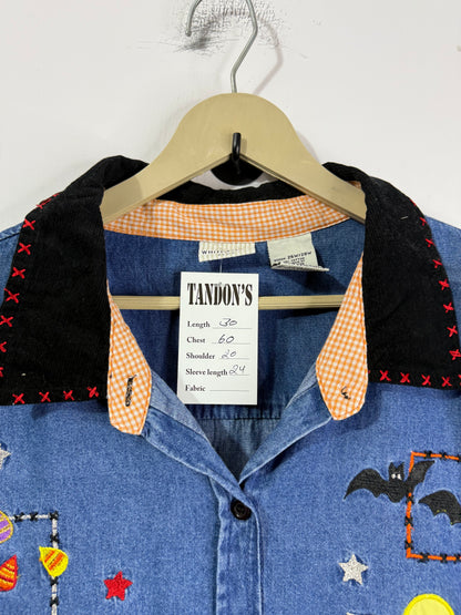 Embroidered Denim Shirt