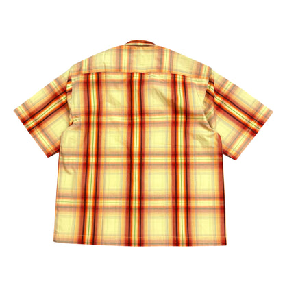 Fireman Clasp Orange Check 100% Cotton Shirt