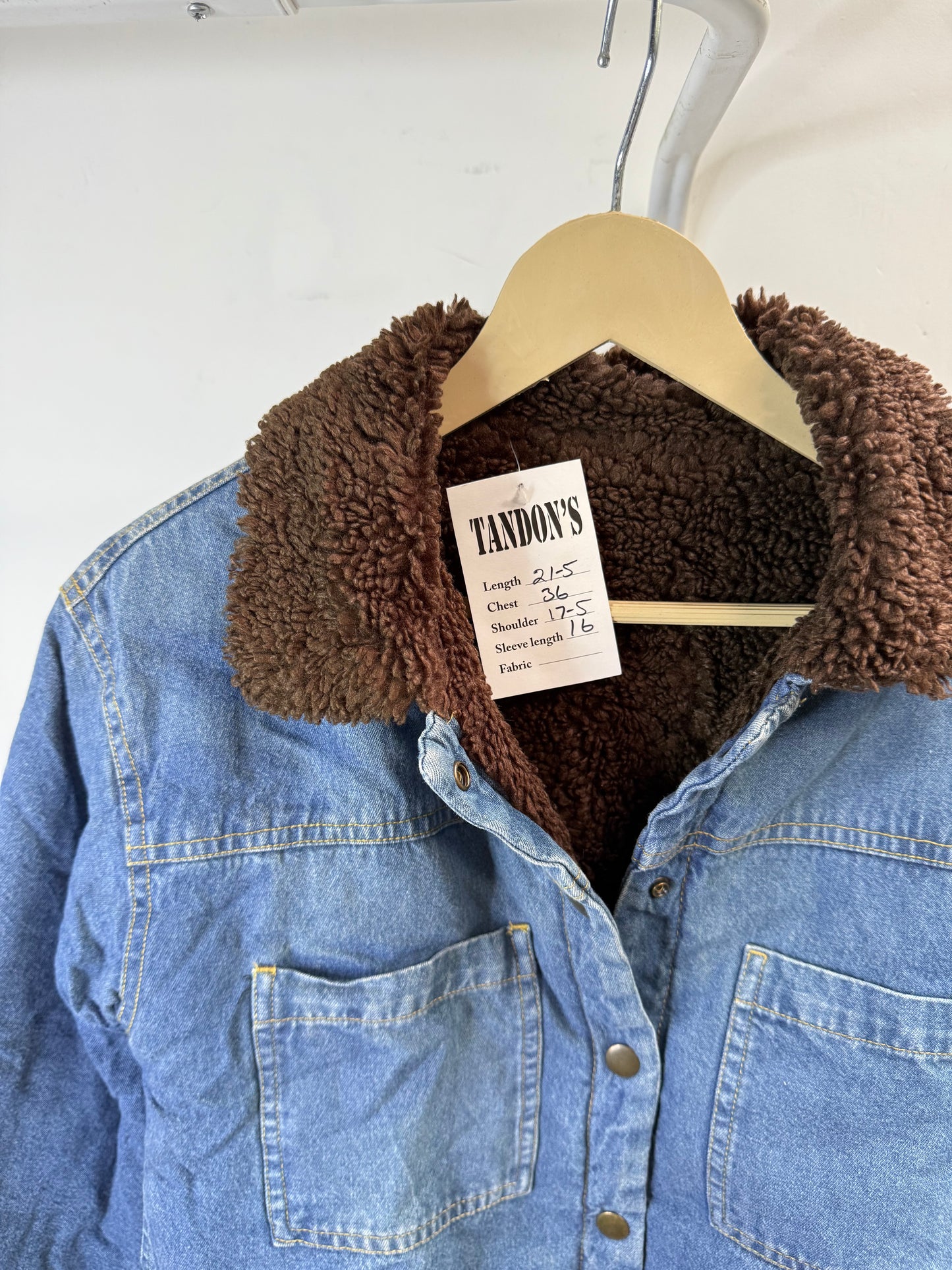 Denim and fur Jacket