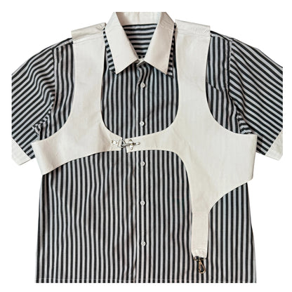 Black Cotton vest 100% Cotton Shirt
