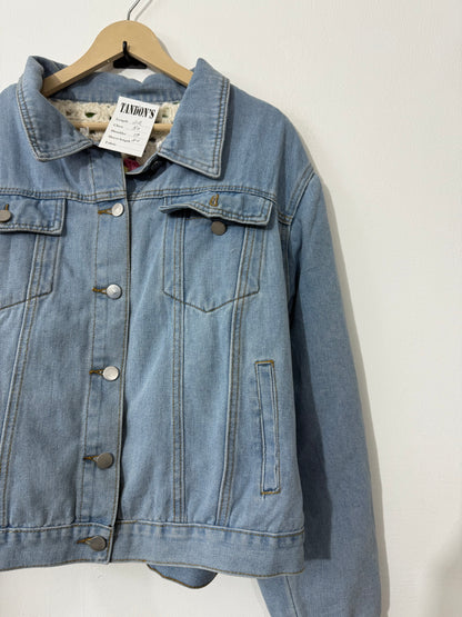 Reversible Denim Crochet Jacket