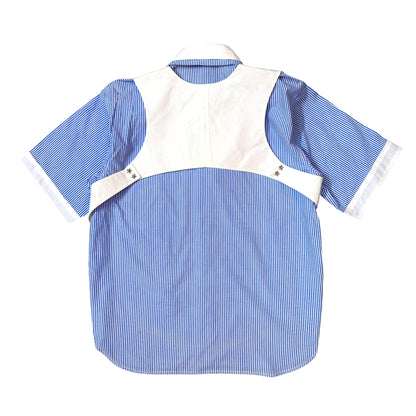 Blue Cotton vest 100% Cotton Shirt