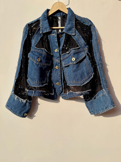 Customised cutwork Denim Jacket