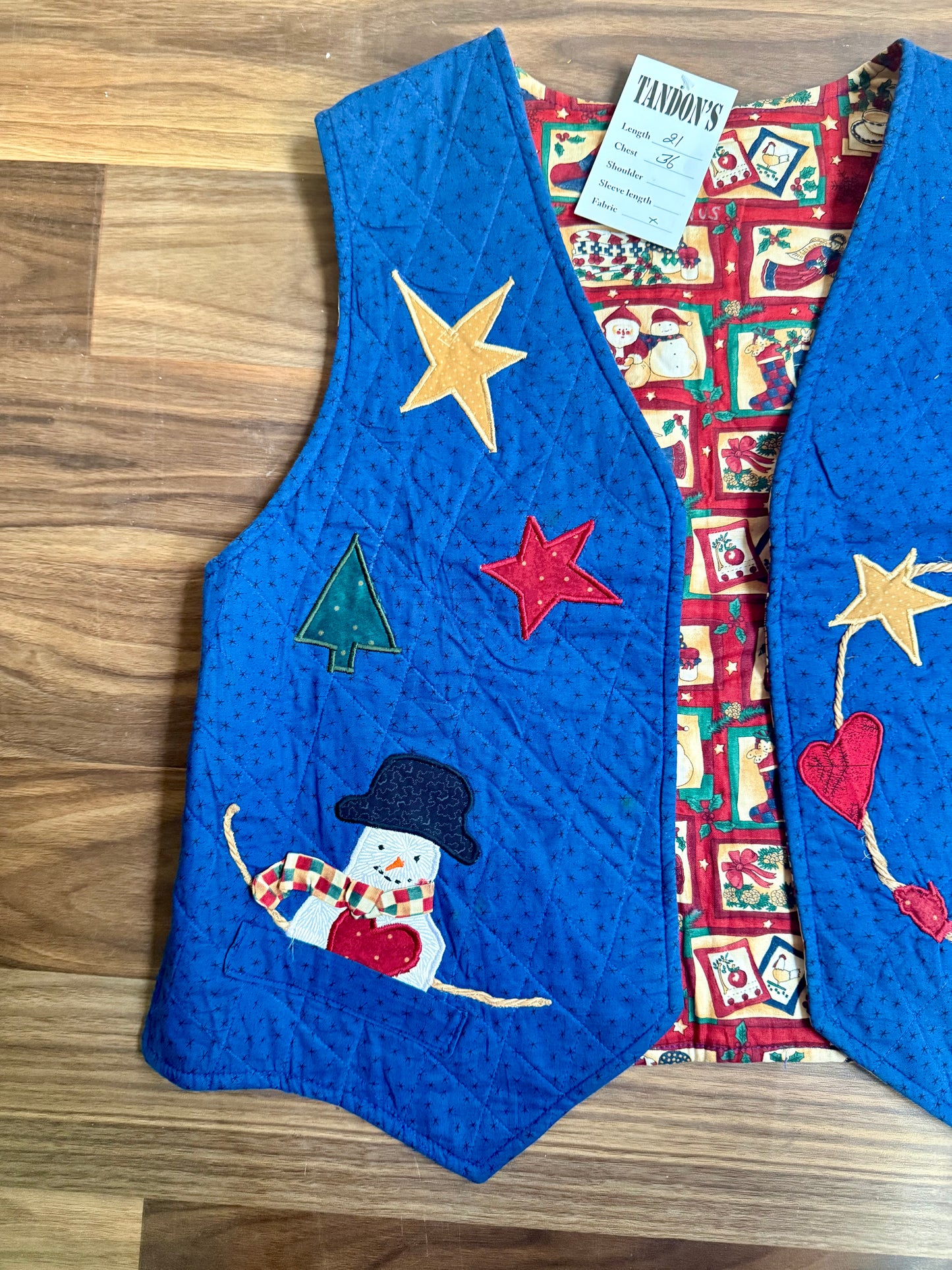 Christmas Embroidered vest