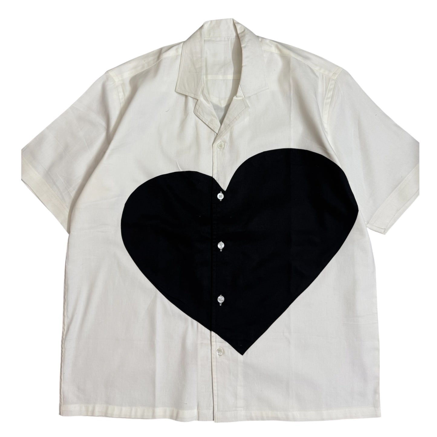 Black Heart Patch 100% Cotton Shirt