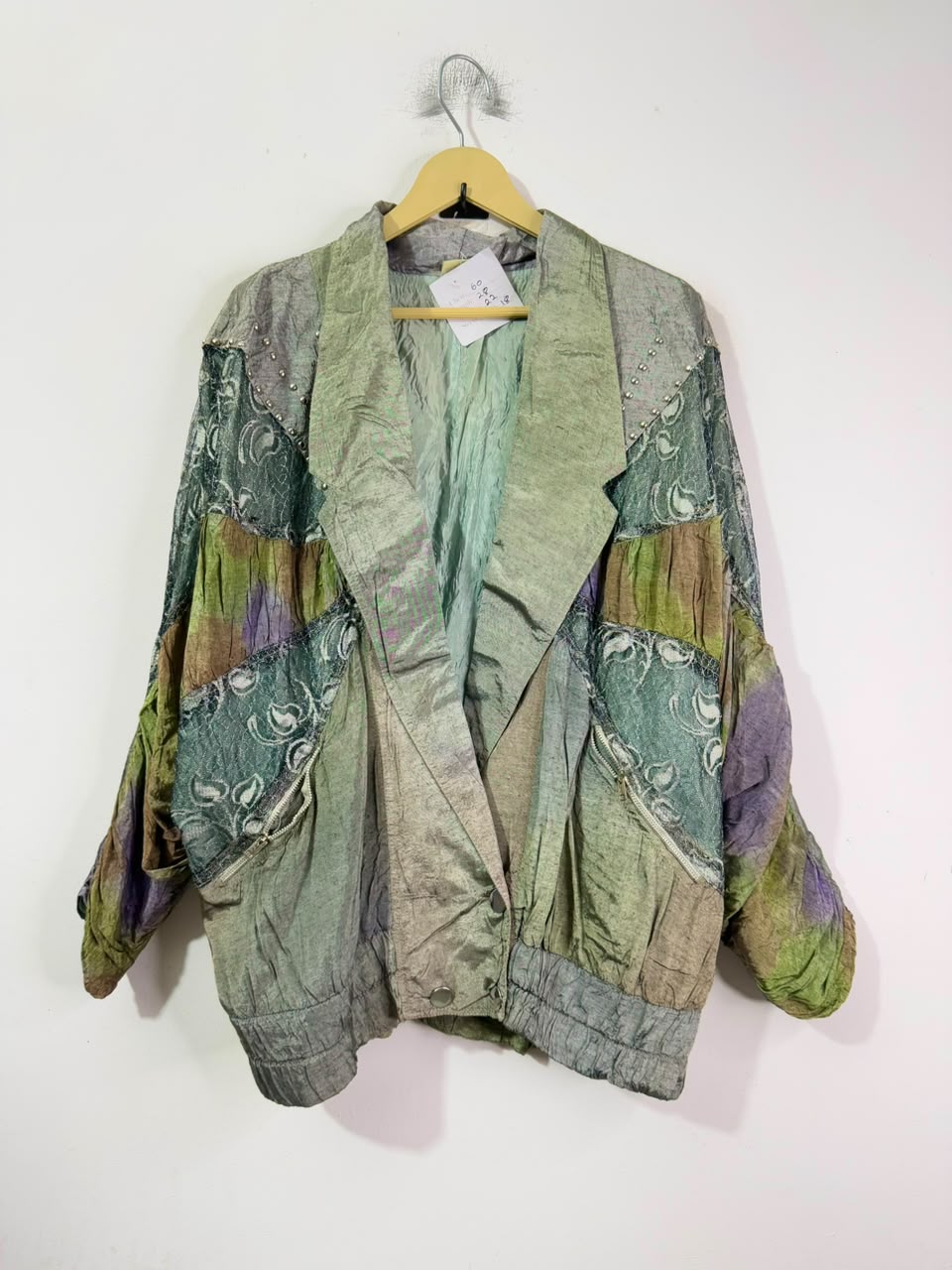 Silk Patch Embroidered Vintage Jacket