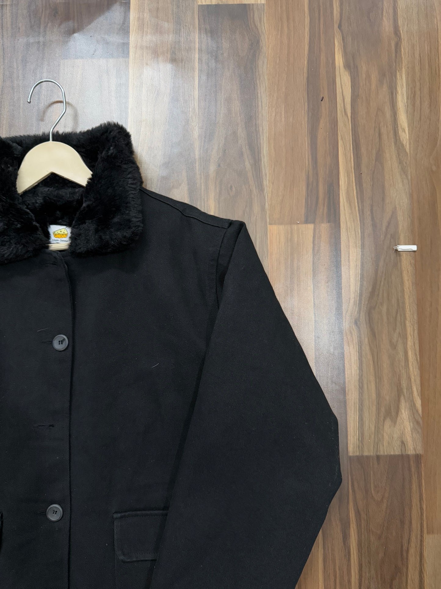 Cream Cheese black fur Jacket