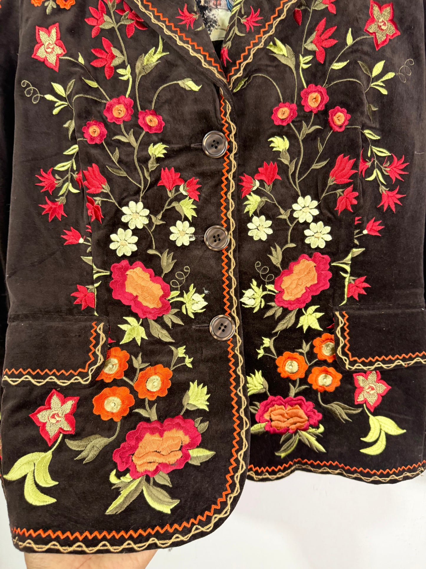 Velvet Embroidered Vintage Jacket