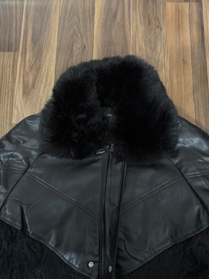 Fashion Leather Fur Jacket